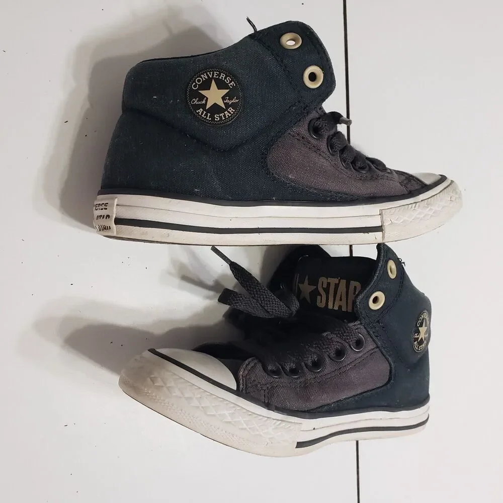 Converse‎ Unisex Kids Youth 2 Chuck Taylor All Star Sneakers Shoes Black Highto